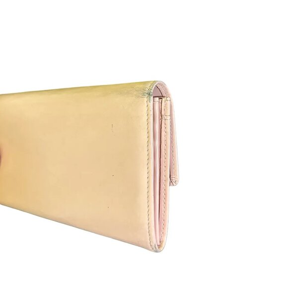 Authentic Vintage Cartier Light Pink Love Wallet with Gold Accents - Picture 8 of 11